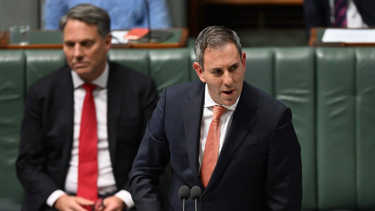 Australian Treasurer Jim Chalmers speaks during Question Time in the House of Representatives at Parliament House in Canberra on Thursday, 27 June 2024.