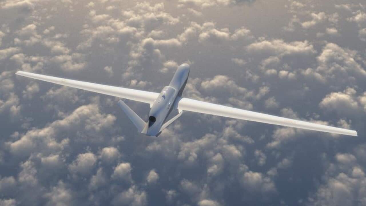 The federal government will spend $7 billion on six long-range surveillance Triton drones.