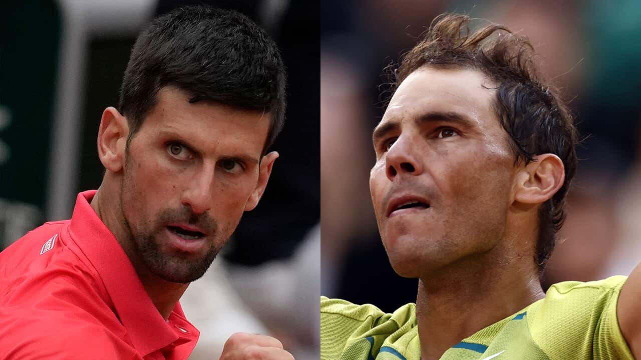 Novak Djokovic and Rafael Nadal