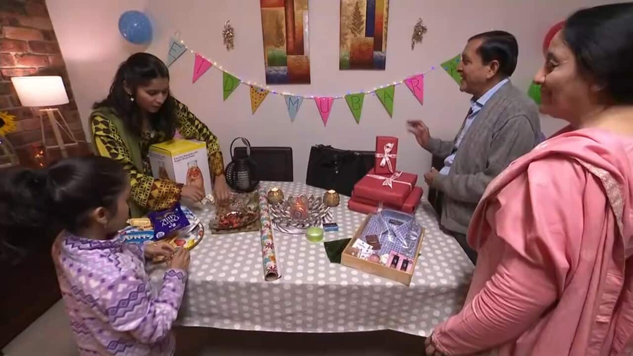 The Tamseel family prepares for Eid al-fitr celebrations.