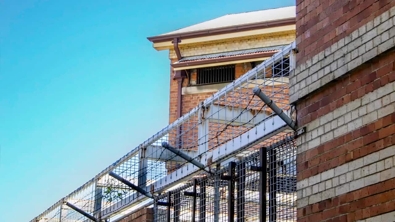 Secure wall on a prison