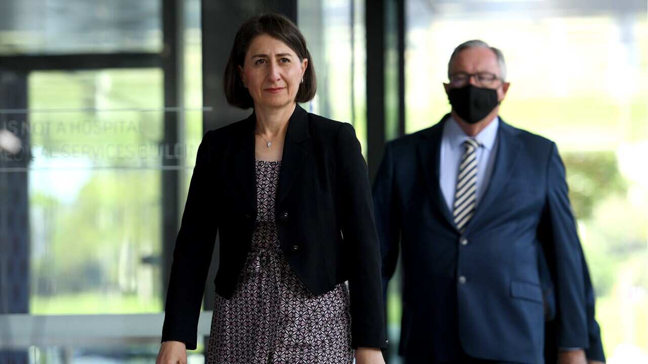 NSW Premier Gladys Berejiklian and Health Minister Brad Hazzard