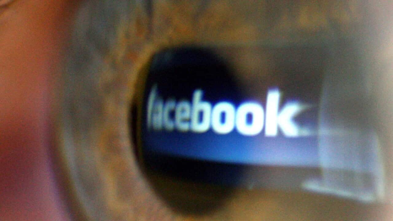 The logo of social networking website Facebook