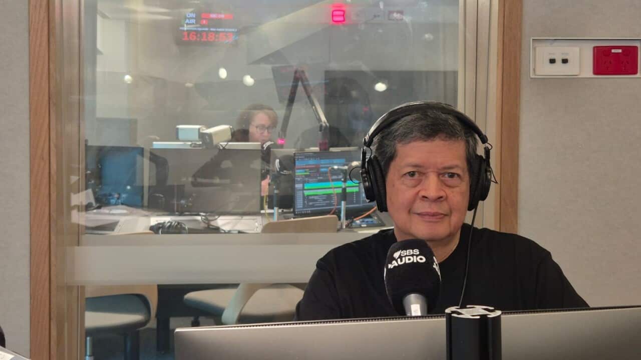 Candra Nazarudin Darusman in SBS Studio in Melbourne, 11 Feb 2026 (SBS Indonesian).