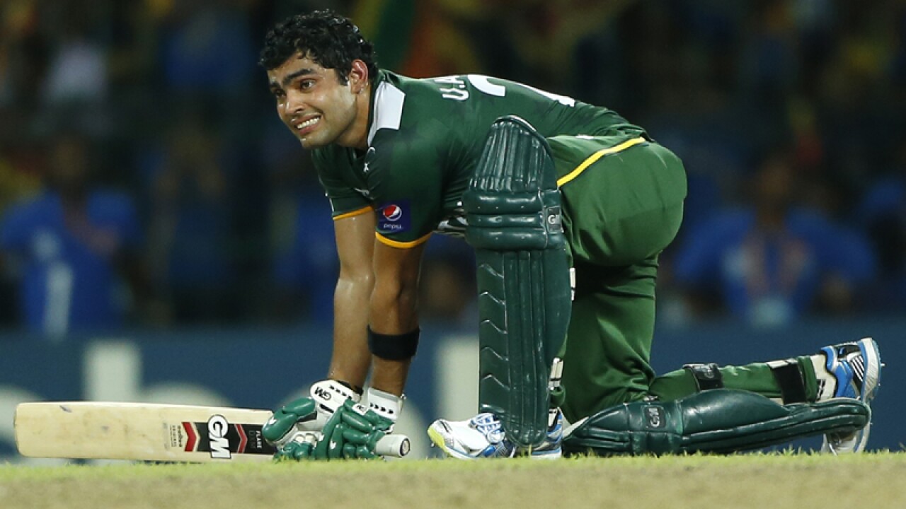 Pakistan's Umar Akmal during a cricket match