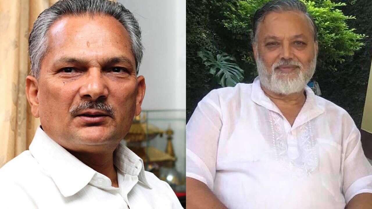 Baburam Bhattarai and Bhim Upadhaya
