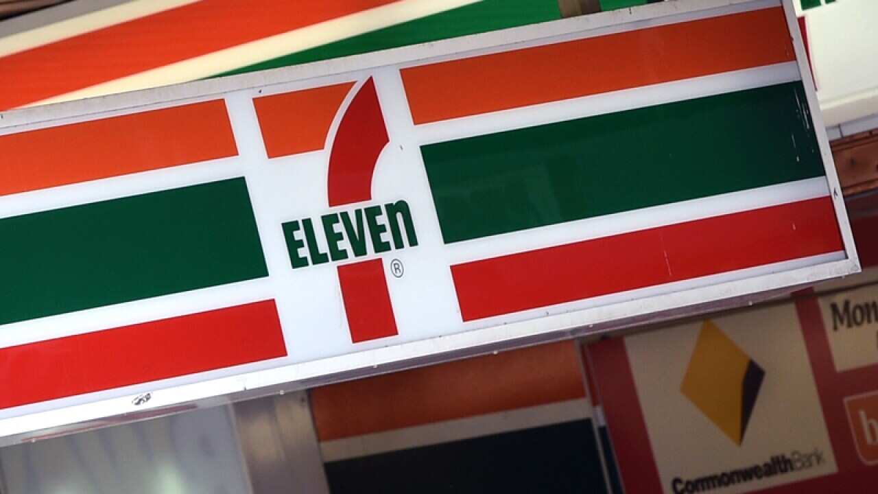 7-Eleven corporate signage is seen in Melbourne