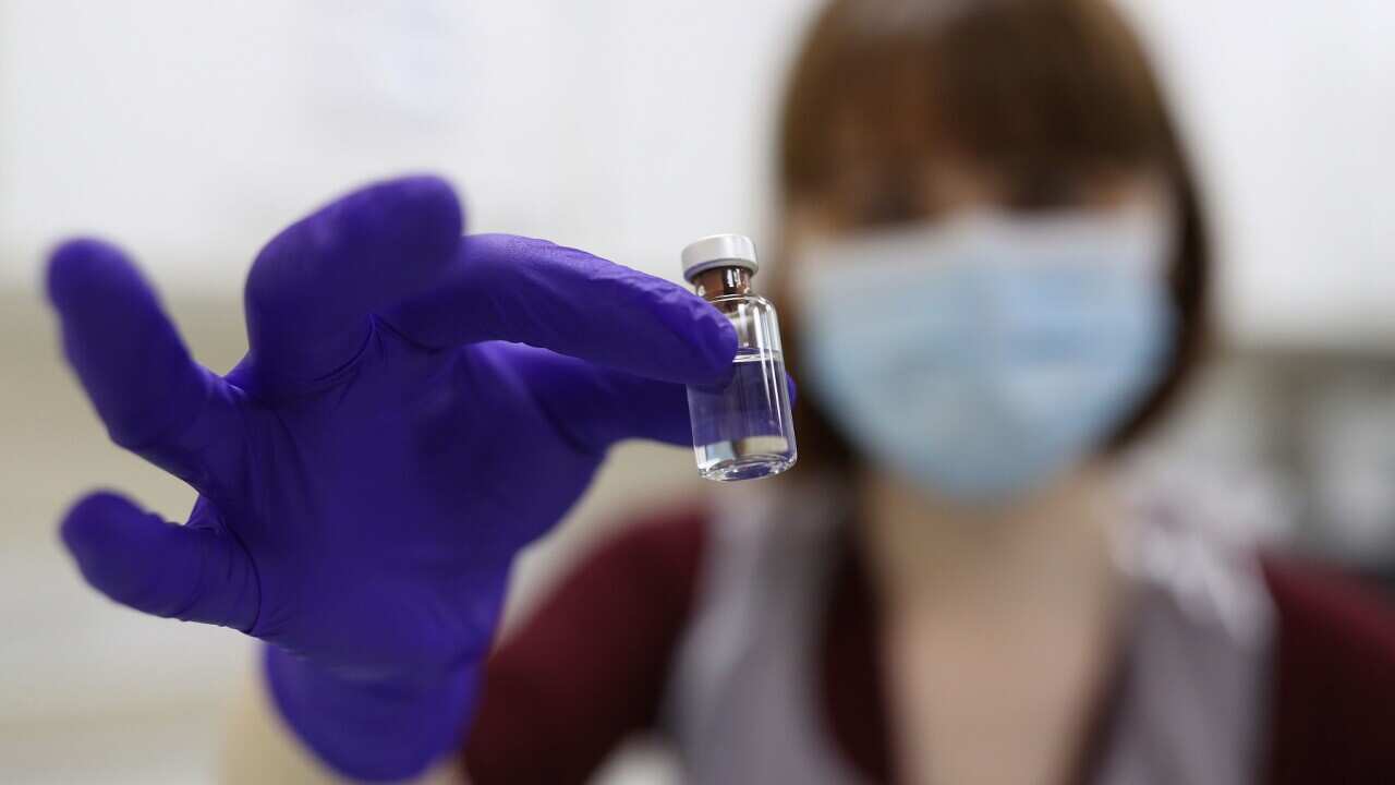 EMBARGOED TO 0001 SUNDAY DECEMBER 6An NHS pharmacy technician at the Royal Free Hospital, London, simulates the preparation of the Pfizer vaccine to support staff training ahead of the rollout. PA Photo. Picture date: Friday December 4, 2020. See PA story