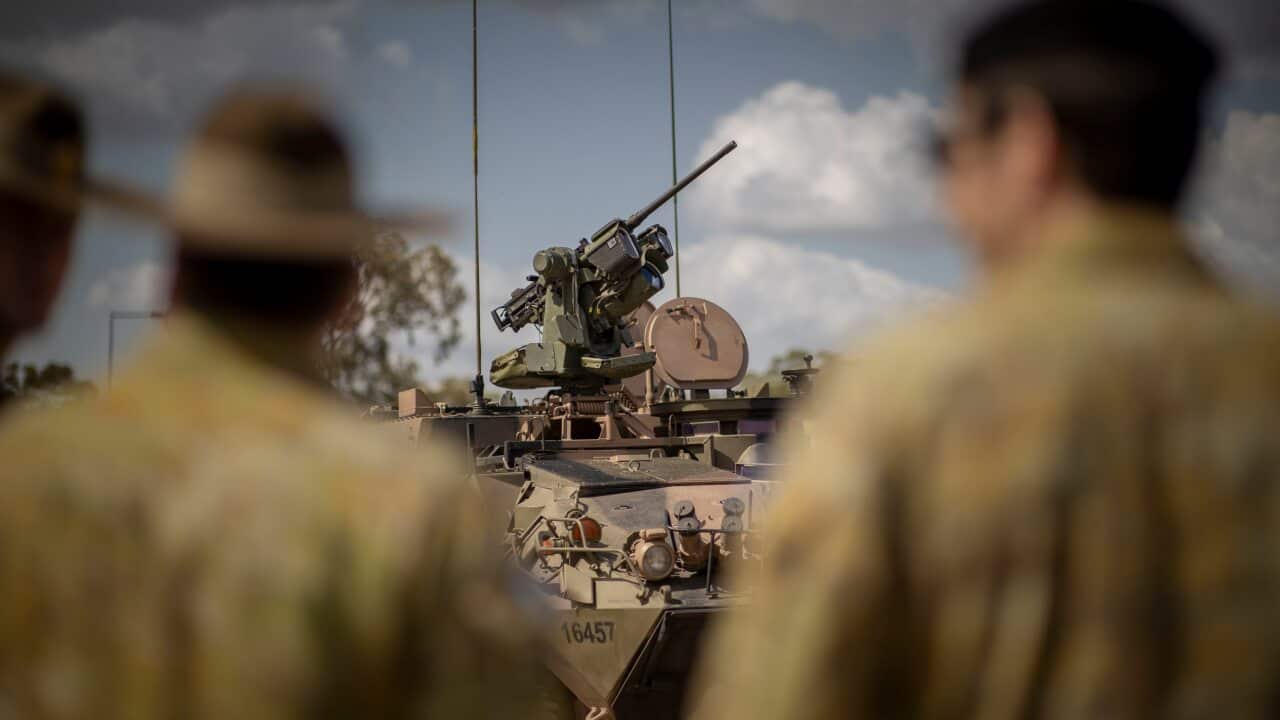 Australian Defence Force personnel at Gallipoli Barracks in Brisbane.