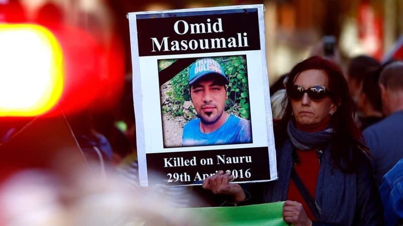 Iranian refugee Omid Masoumali died in a Brisbane hospital after setting himself alight on Nauru.