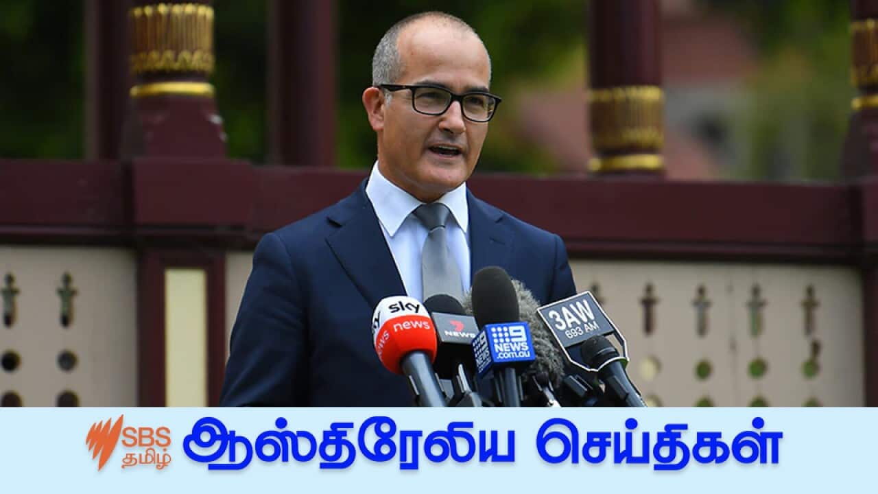 Deputy Premier James Merlino speaks to the media during a press conference in Melbourne, Thursday, 21 October, 2021.