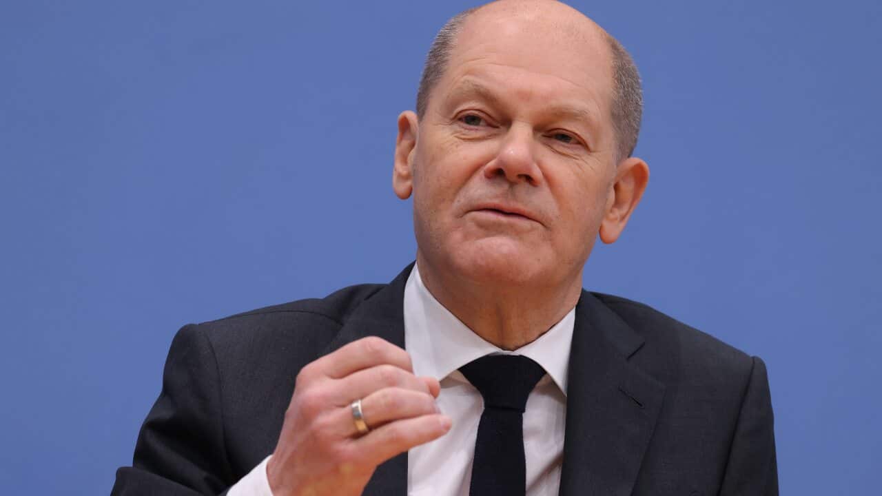 German chancellor Olaf Scholz (AAP)