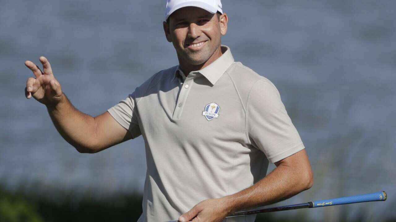 Spanish golfer Sergio Garcia