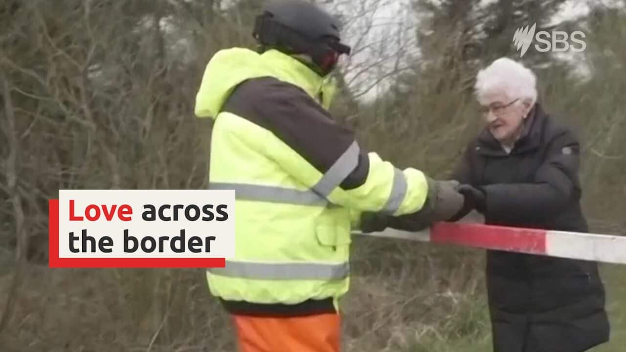 Meet the elderly German-Danish couple meeting across closed borders