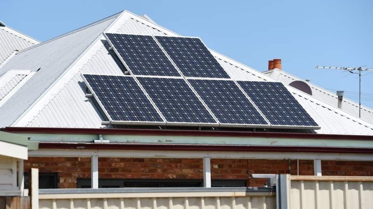 Solar panels on houses