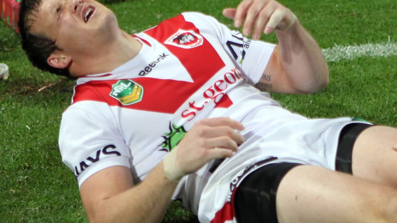 Dragons player Brett Morris sustains an injury