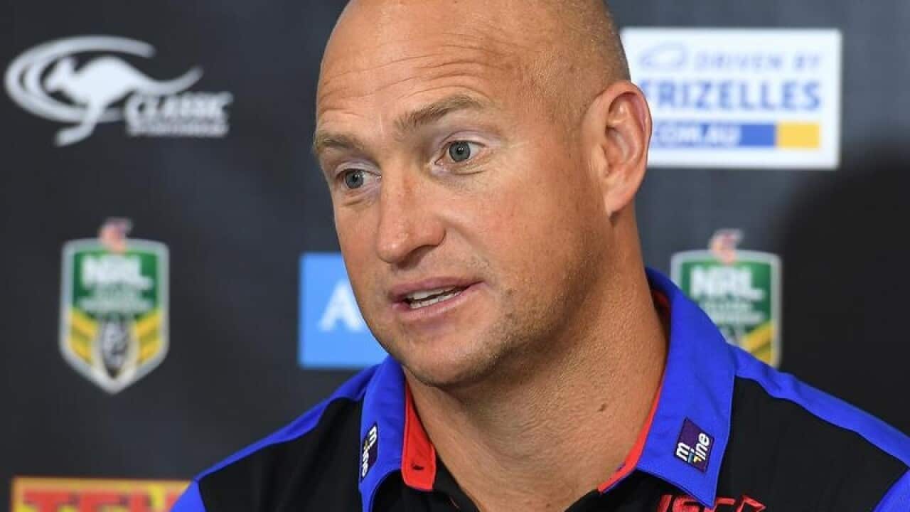 Knights coach Nathan Brown.