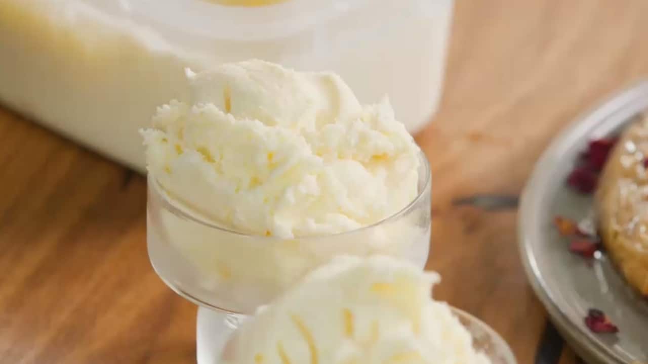 Yoghurt and lemon icecream SBS Food