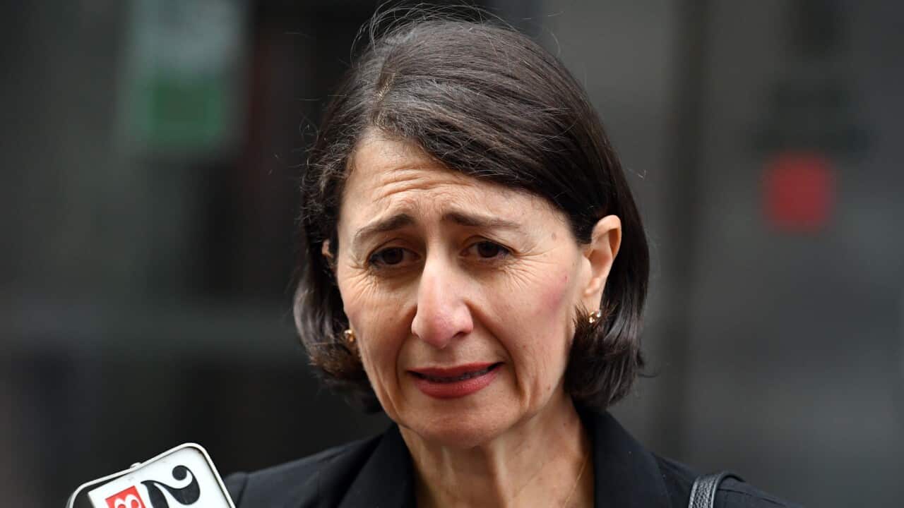 Gladys Berejiklian speaking at a press conference