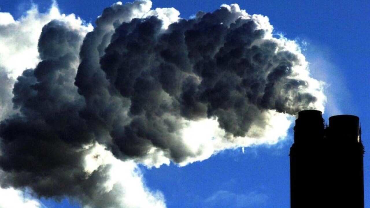 A coal fired power plant