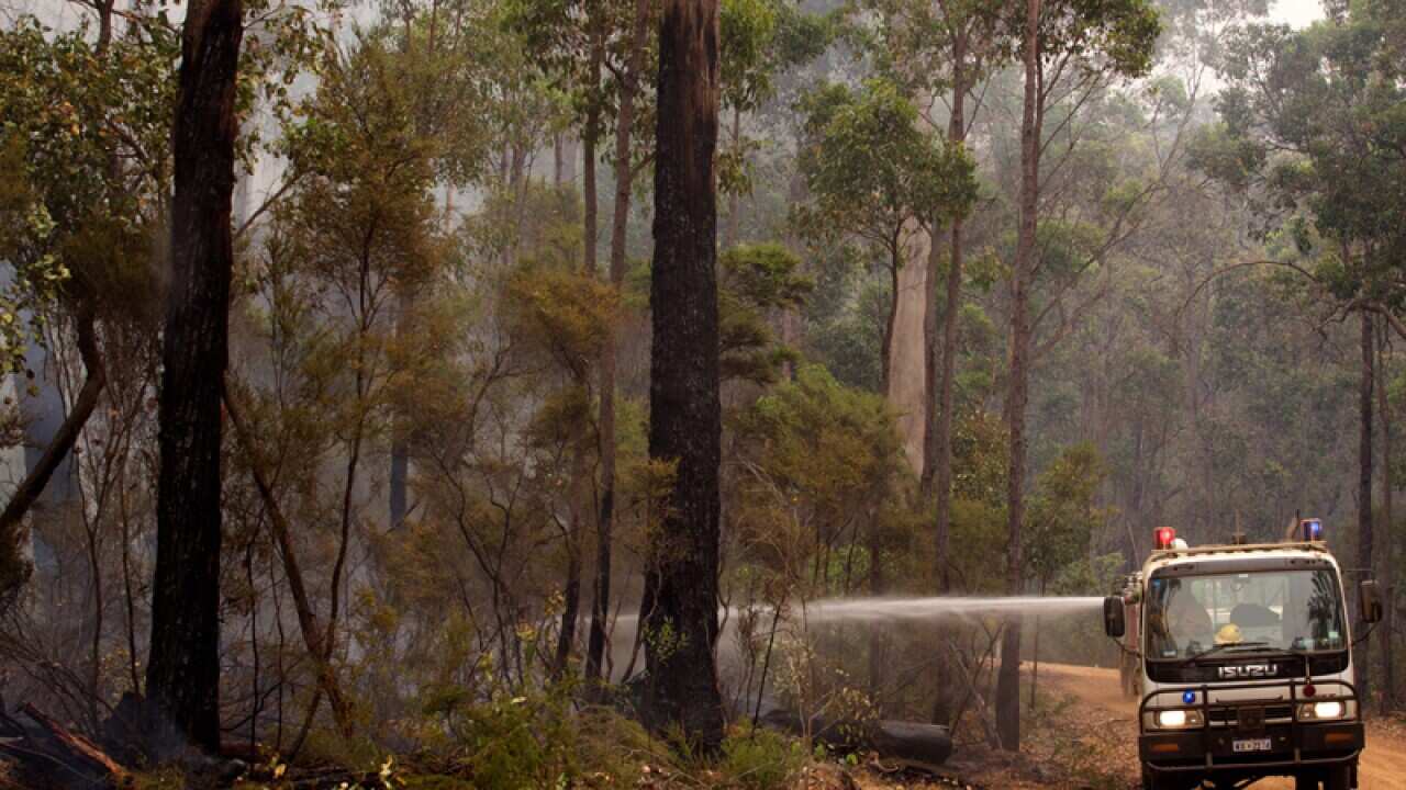Emergency workers helping