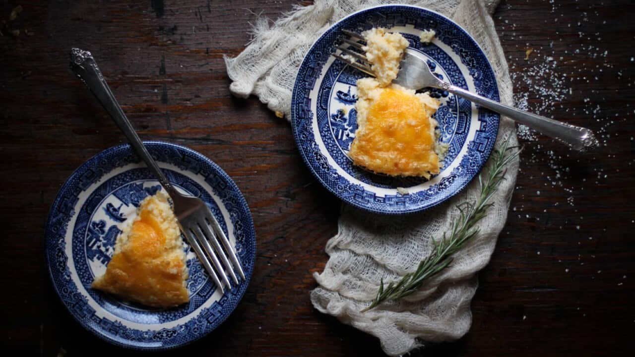 Southern baked cheese grits SBS Food