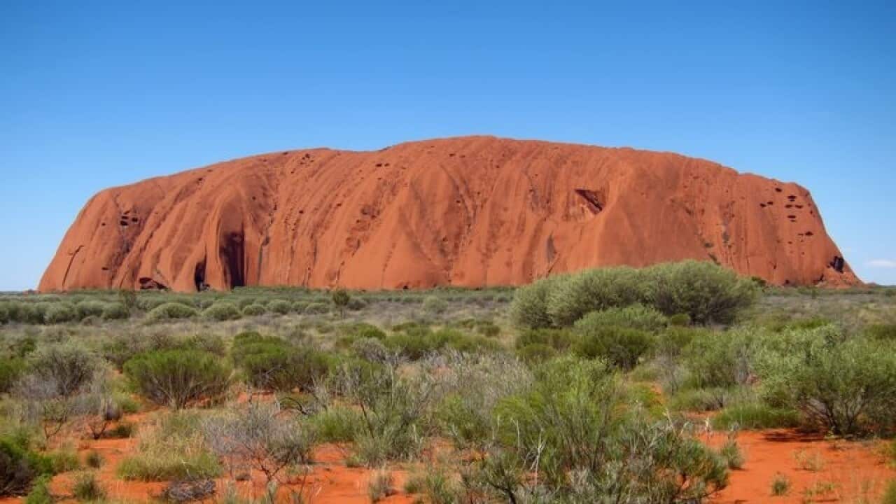 Uluru, also known as Ayers Rock, in central Australia.