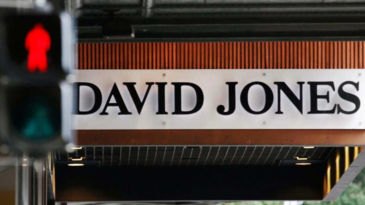 Shoppers at David Jones in Sydney