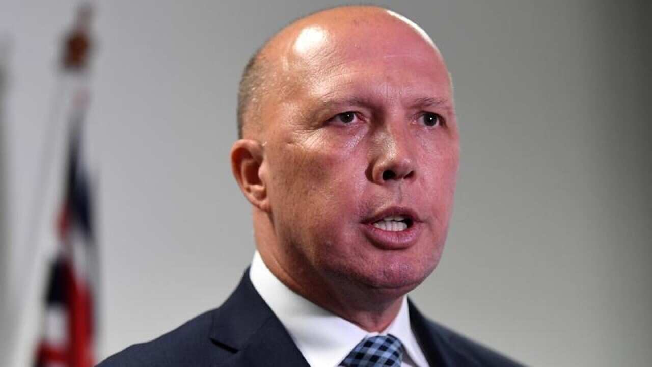 Peter Dutton at Parliament House.