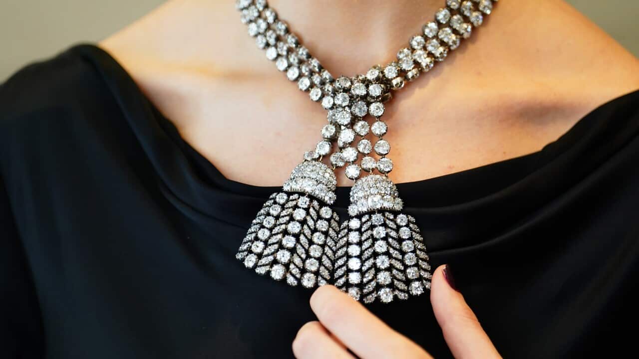 Coud this antique diamond necklace have been worn by Marie Antoinette (AAP)