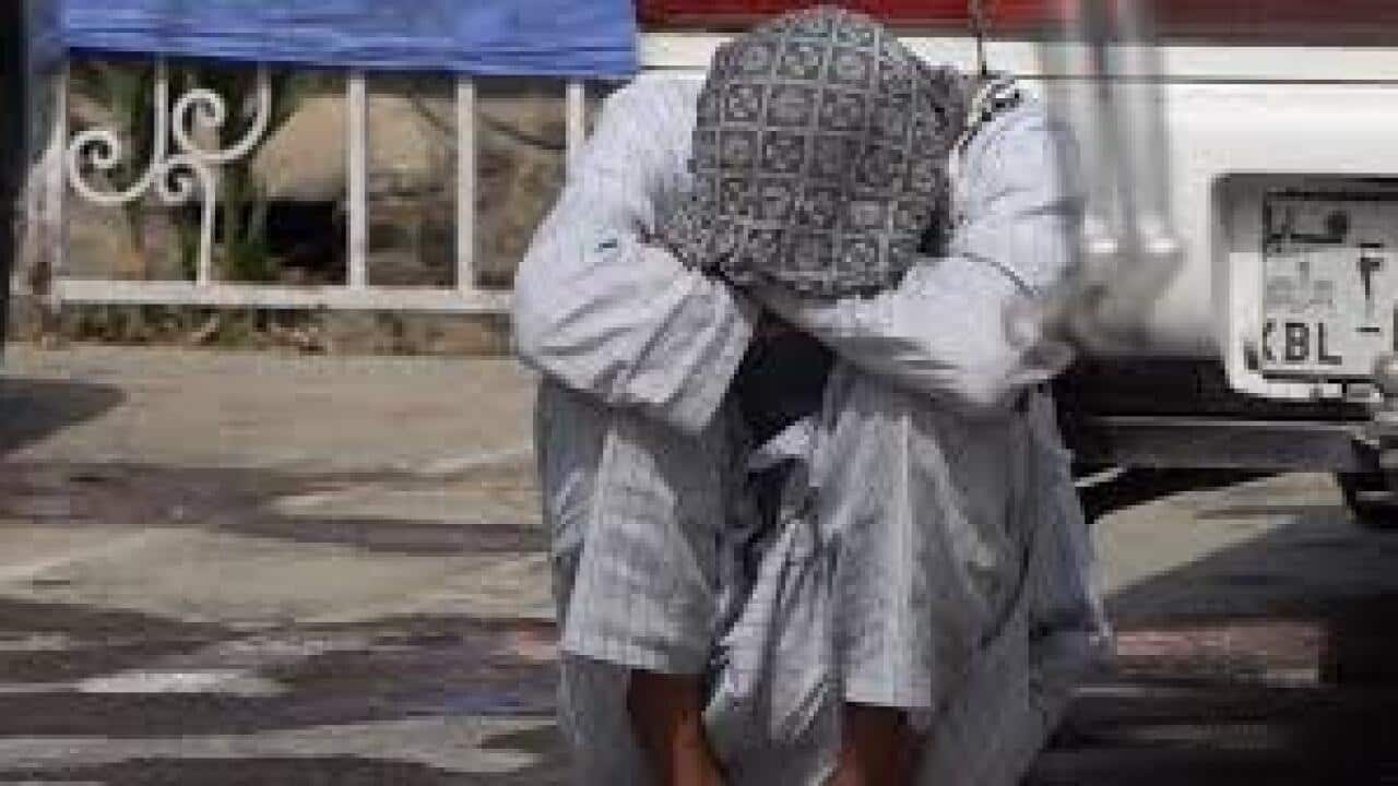 A disstressed man in Kabul