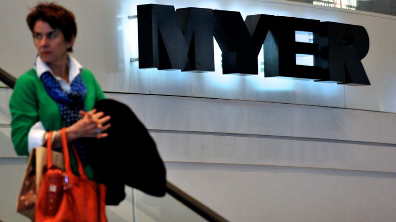 Myer department store signage