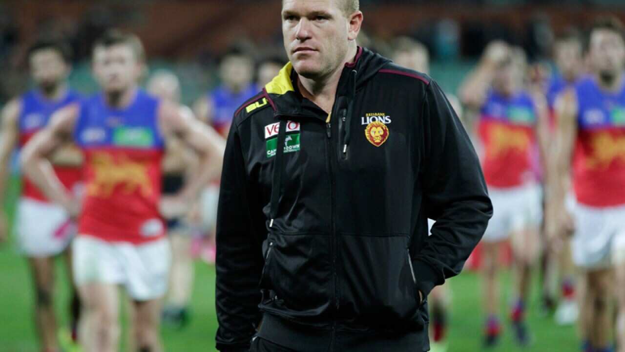 Brisbane Lions coach Justin Leppitsch