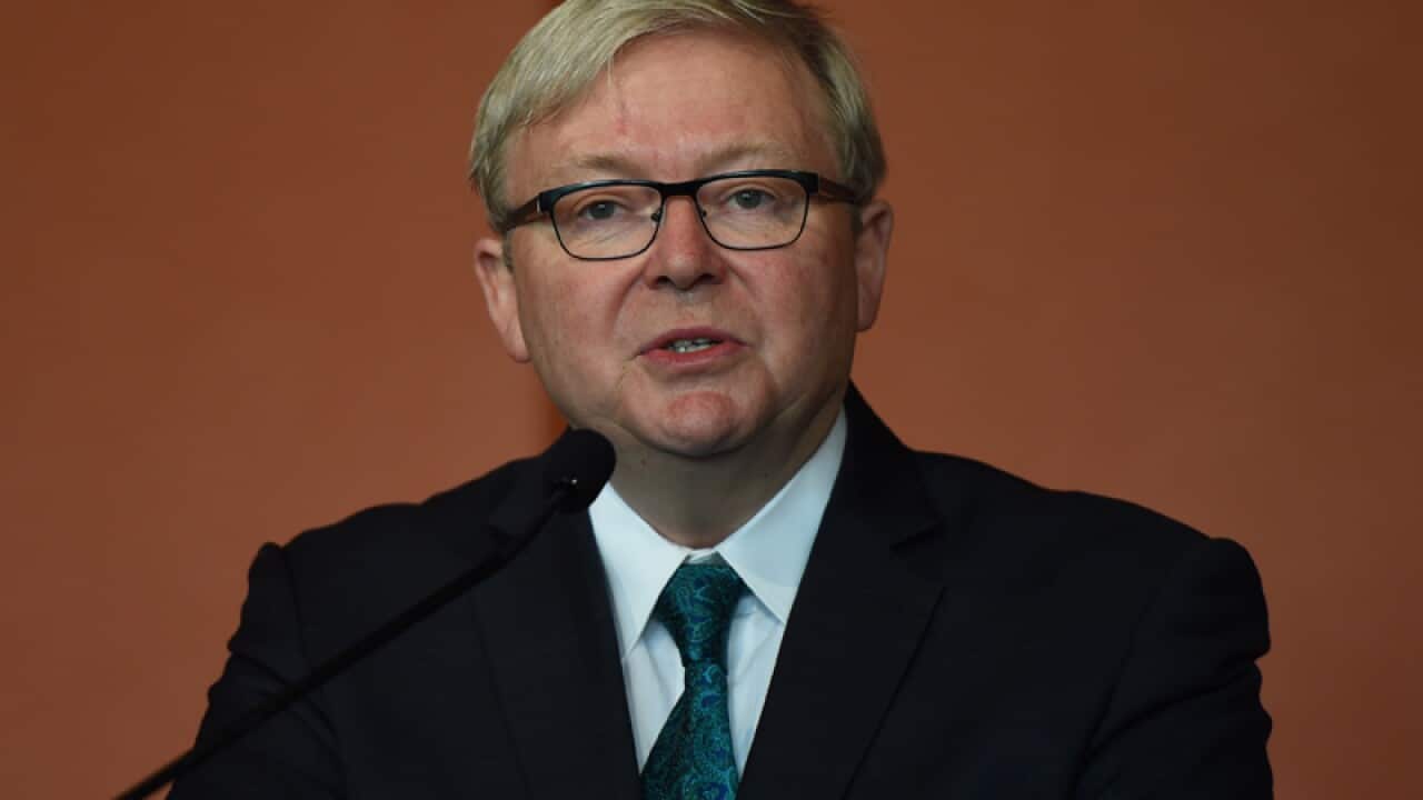 Former prime minister Kevin Rudd