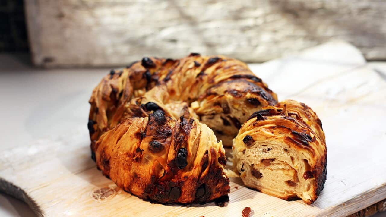 Lardy cake crown SBS Food