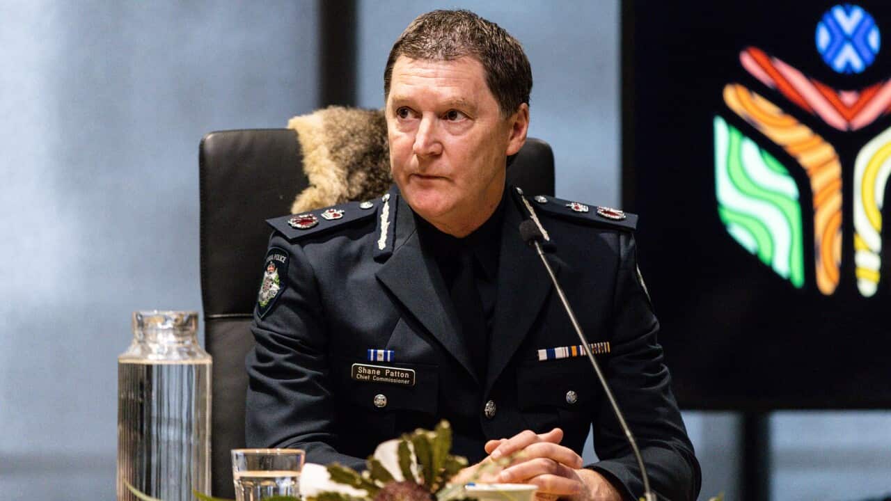 Police Commissioner Shane Patton at the Yoorrook Justice Commission