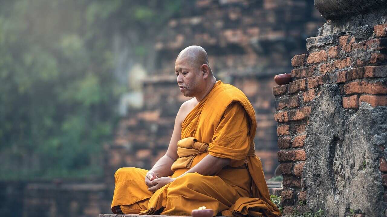 Meditating Buddhist Monk - Pixabay