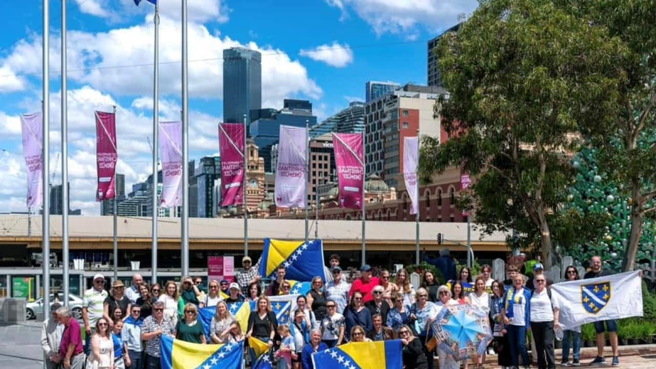 25. novembar 2023, Dan državnosti BiH, Melbourne, Federation Square (2).jpg