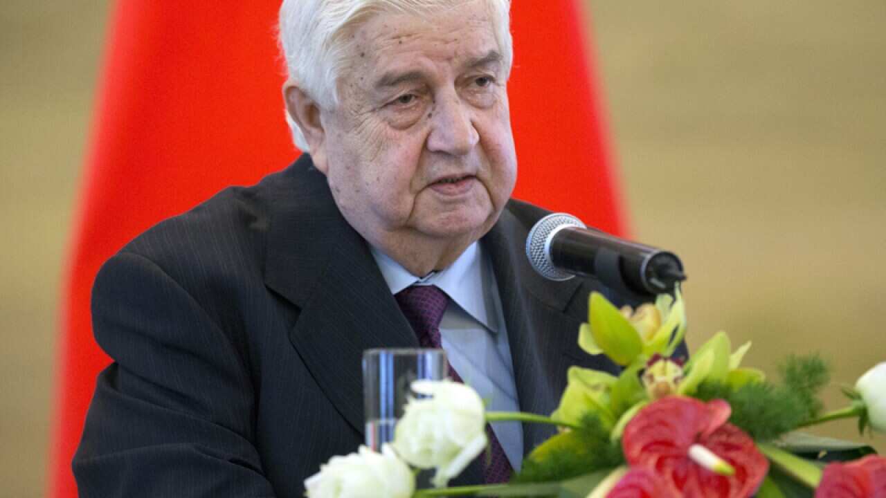 Syrian Foreign Minister Walid al-Moualem