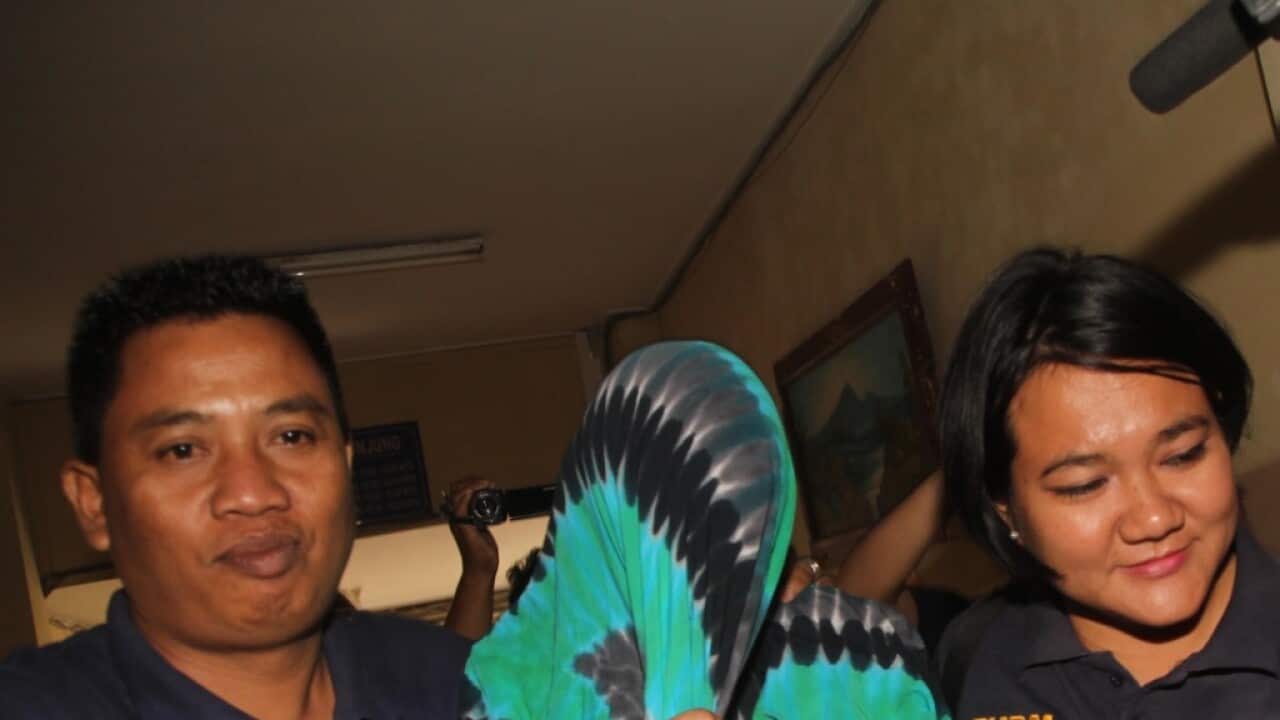 Australian woman Sara Connor (C) has been taken to Trijata Hospital in Denpasar, Saturday, August 20, 2016.