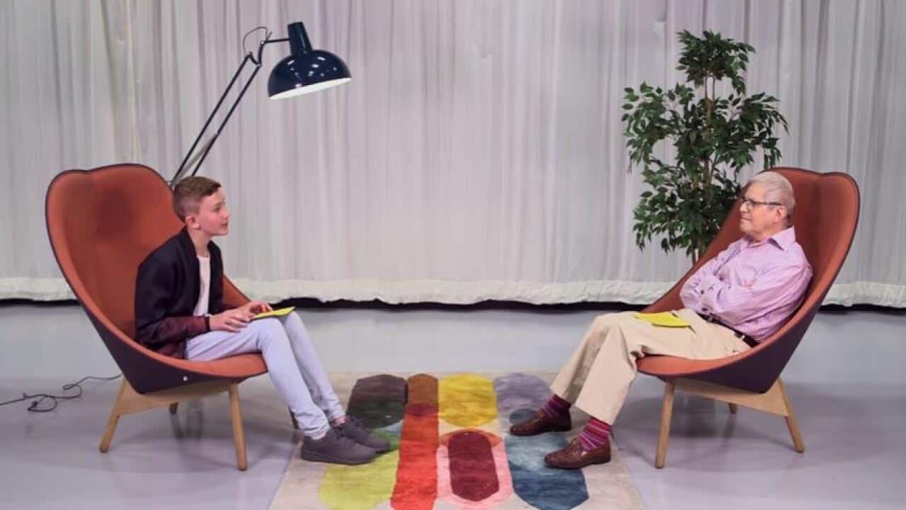 Heartwarming video shows interview between 78-year-old gay man and 13-year-old gay boy