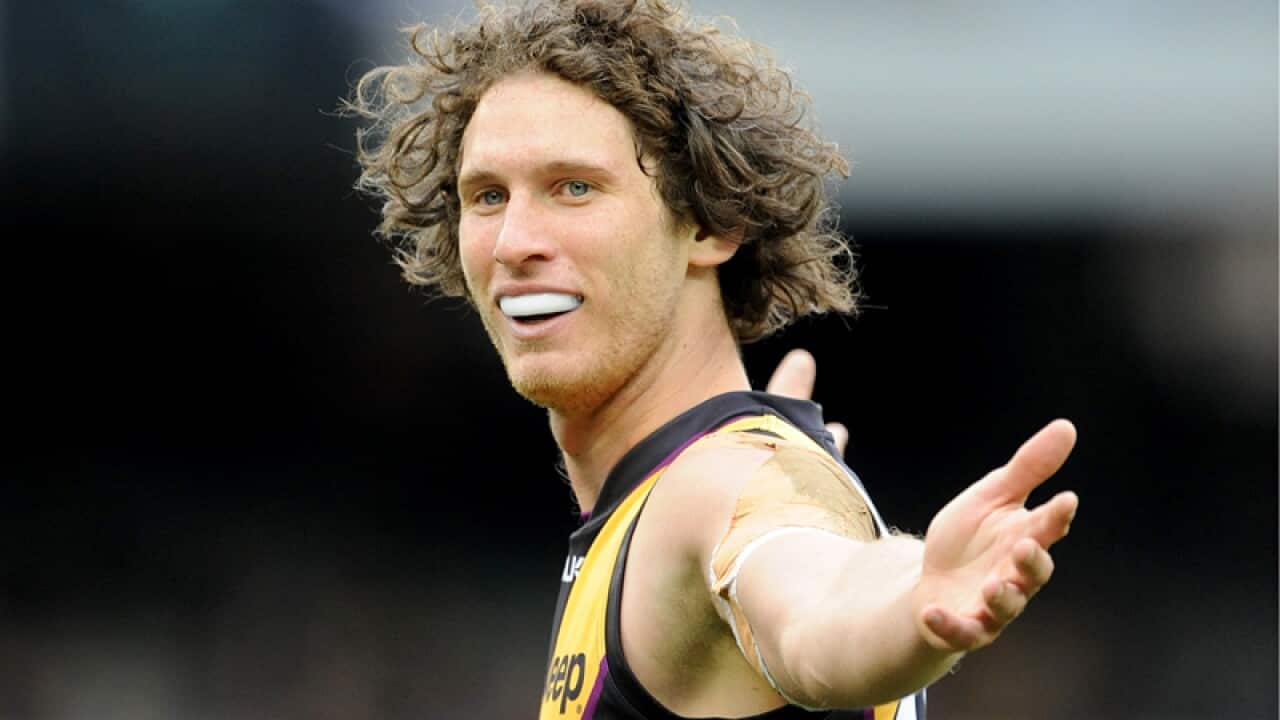 Ty Vickery of Richmond celebrates