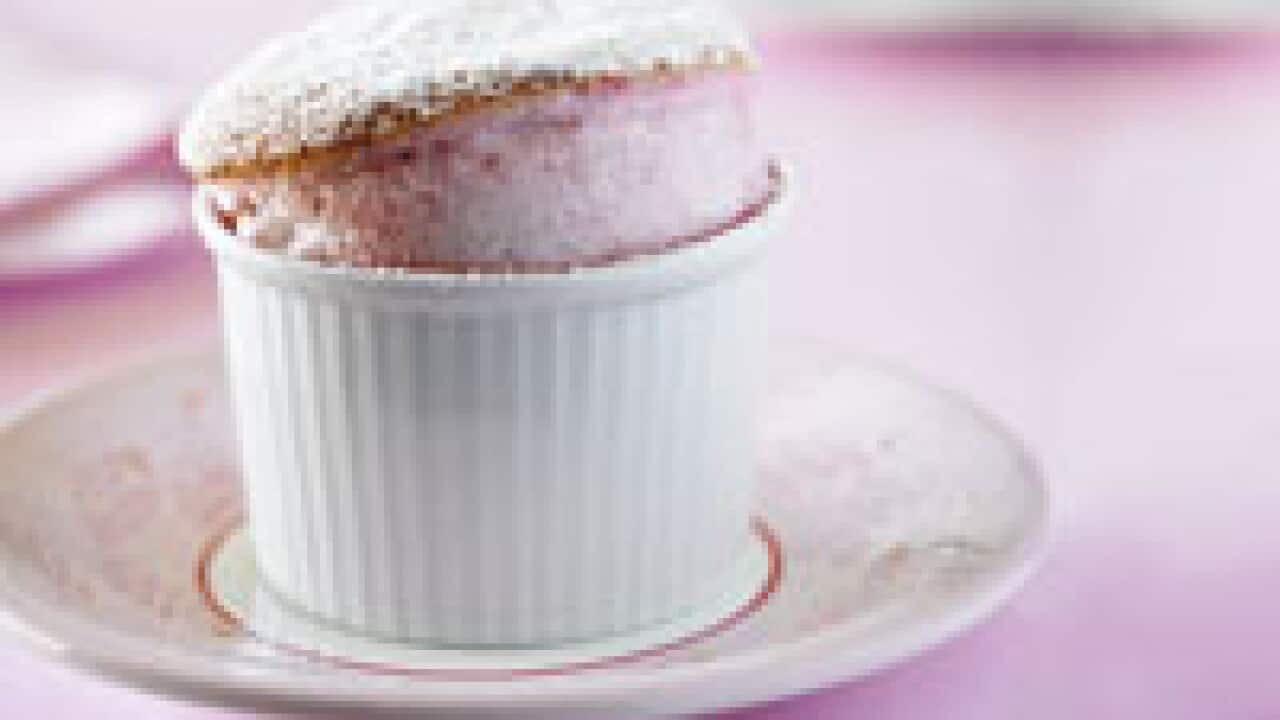 Hot strawberry soufflés SBS Food