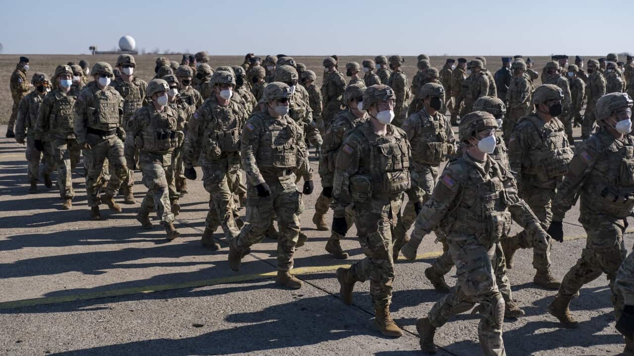 A thousand NATO soldiers and military equipment deployed in Romania.