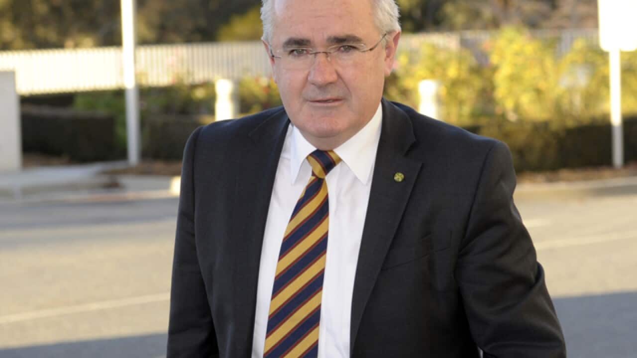 Andrew Wilkie in Canberra at an earlier date