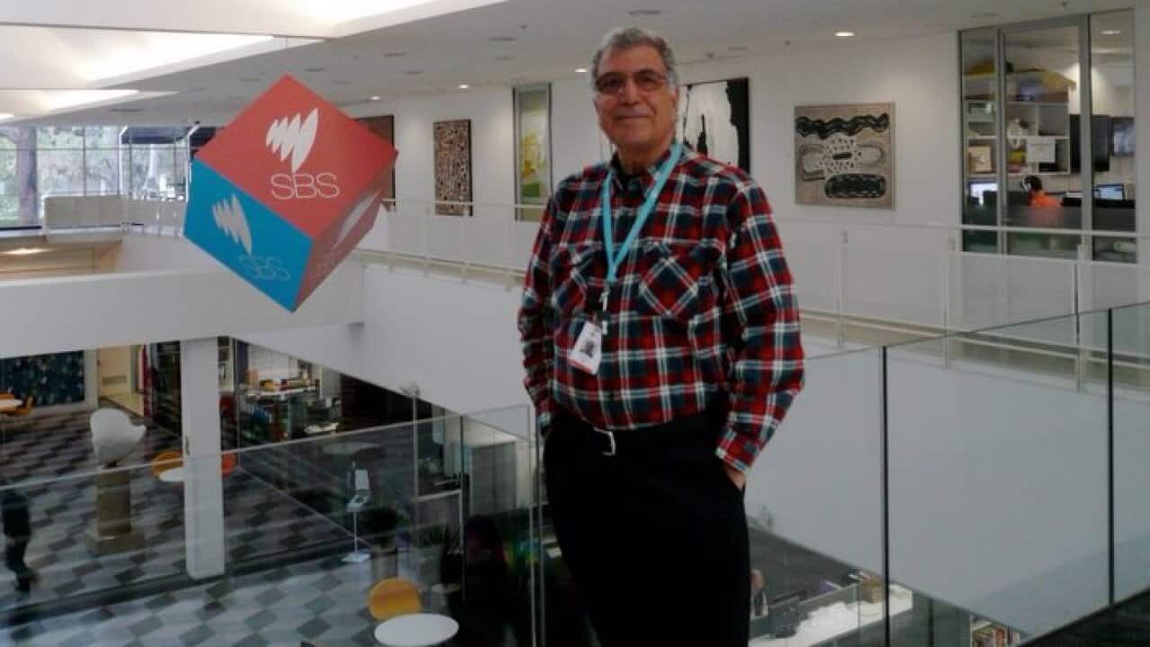 Chahin Baker in 2013 before retiring from SBS radio