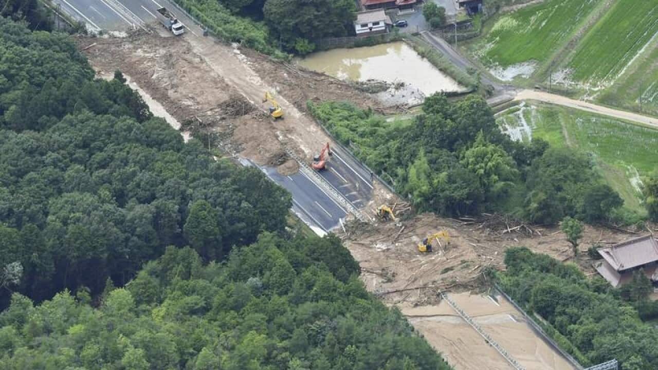 Torrential rain in western Japan