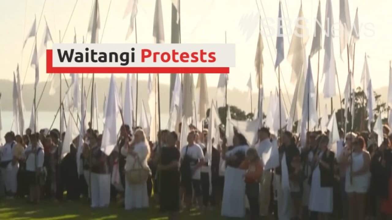 NZ leaders jeered ahead of Waitangi Treaty anniversary I SBS News SBS