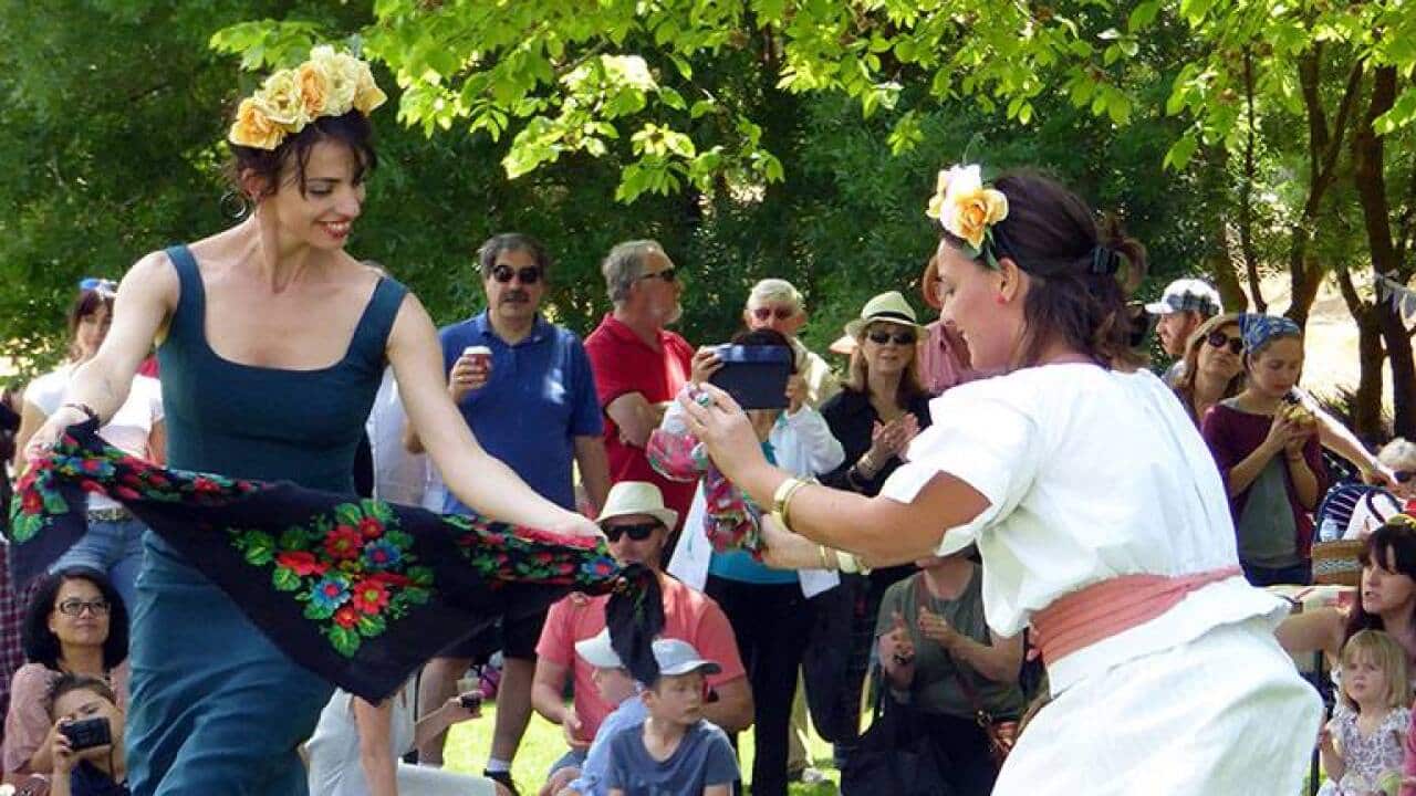 Dancing at Lavandula Swiss Italian Farm