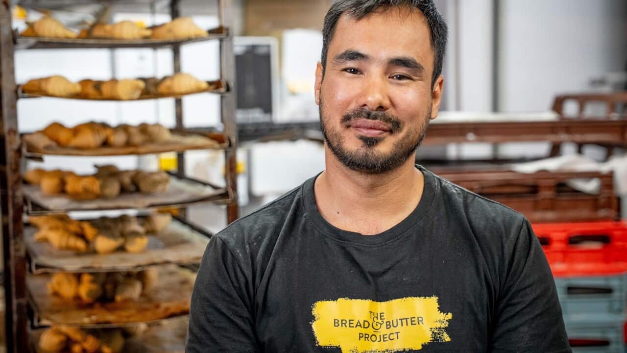 Ben is busy learning on the job at a Sydney bakery (SBS).jpg